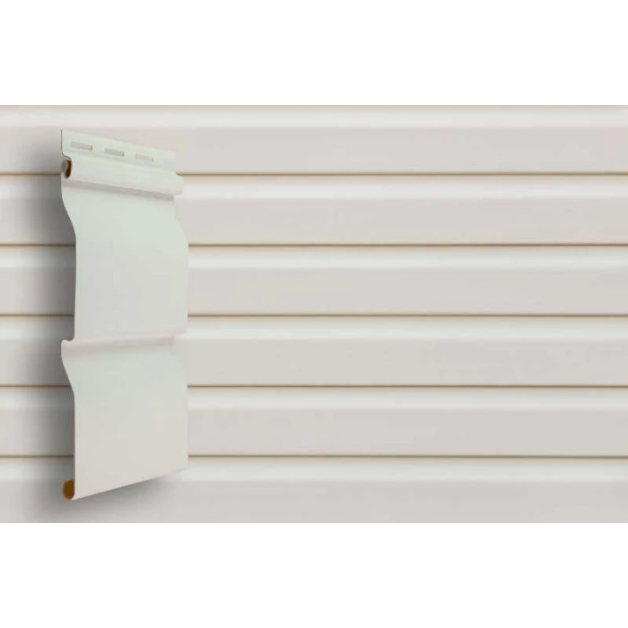 Виниловый сайдинг двухслойный Grand Line D4 Белый, RAL 9010 3,66