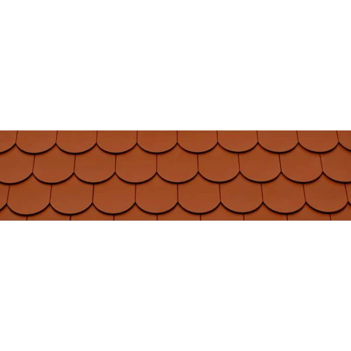 Керамическая черепица Braas Опал Глазурь красная осень