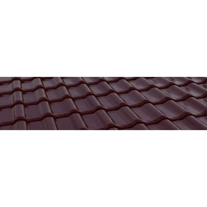 Керамическая черепица Braas Рубин 11V Глазурь красный бук