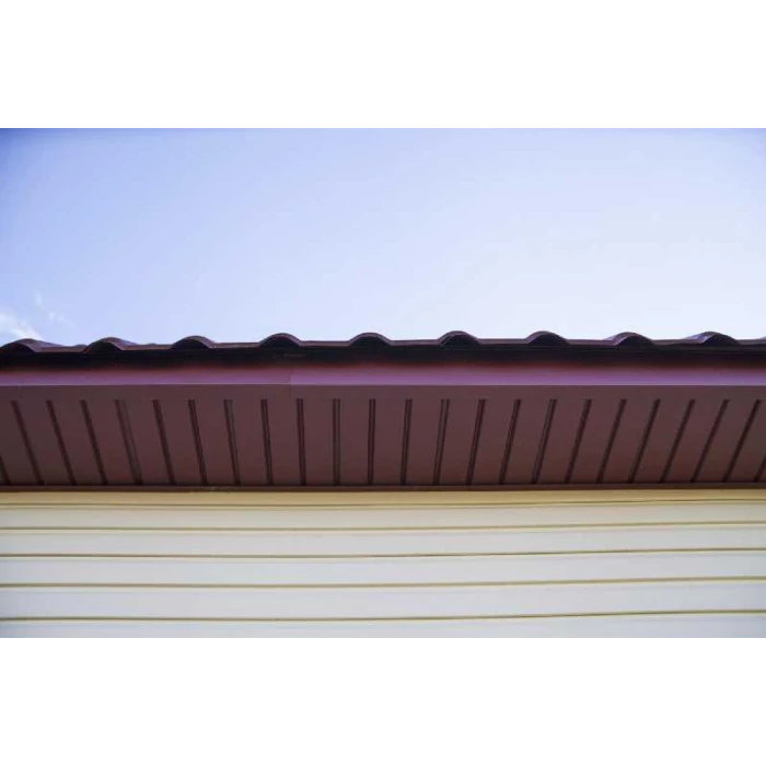 Софит металлический без перфорации 0,45 Drap с пленкой RAL 7004 сигнальный серый