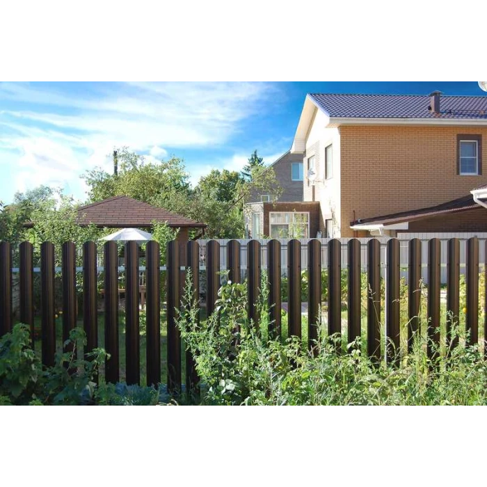 Штакетник П-образный А фигурный Grand Line 0,45 Полиэстер RAL 3005 Красное Вино